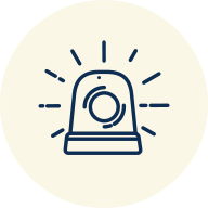 Vector image of siren light